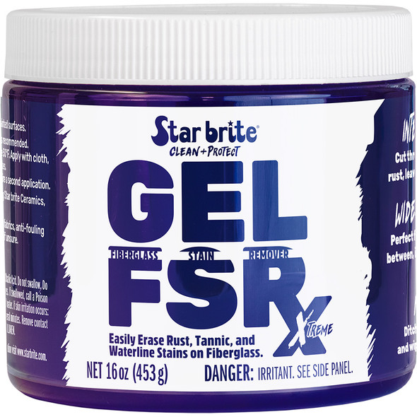 Star brite GEL FSR Xtreme Fiberglass Stain Remover - 16 oz for Boats and RVs
