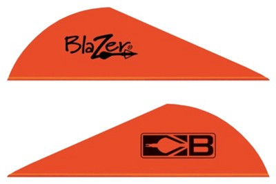 Bohning Blazer Vanes Neon Red 2-inch Arrow Vanes - Universal for Broadheads and Crossbows