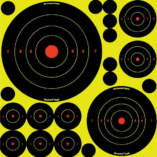Birchwood Casey Shoot-N-C Assorted Targets with 50 Pasters - Indoor & Outdoor Use