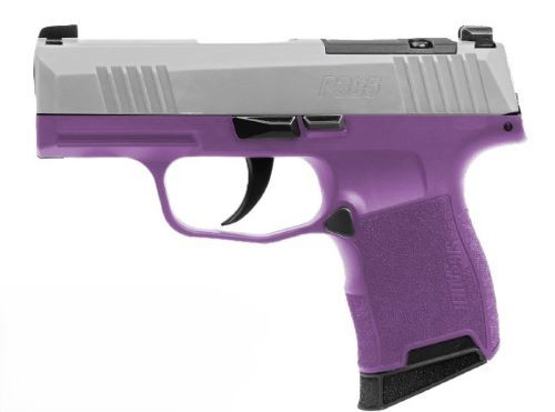SIG P365 Purple Rain 9mm Semi-Auto Pistol with Night Sights and 3.1-Inch Barrel