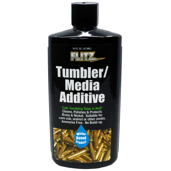 Flitz Tumbler/Media Additive - 16 oz Bottle for Brass and Metal Polishing