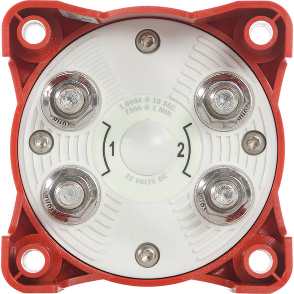Blue Sea Systems 5511E e-Series Dual Circuit Plus Battery Switch for Marine and RV Applications