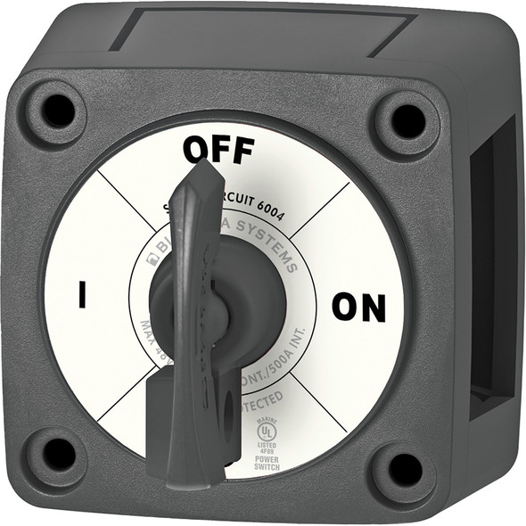 Blue Sea Systems 6004200 Single Circuit ON-OFF Switch with Locking Key – Black