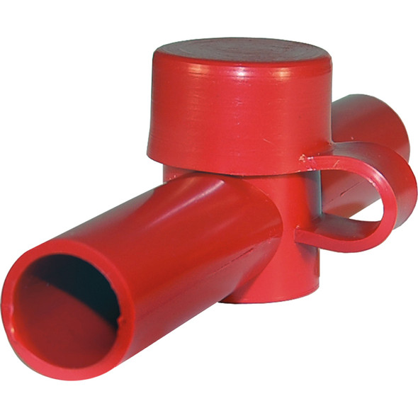Blue Sea Systems 4003 Dual Entry PowerPost Cable Insulator, Red