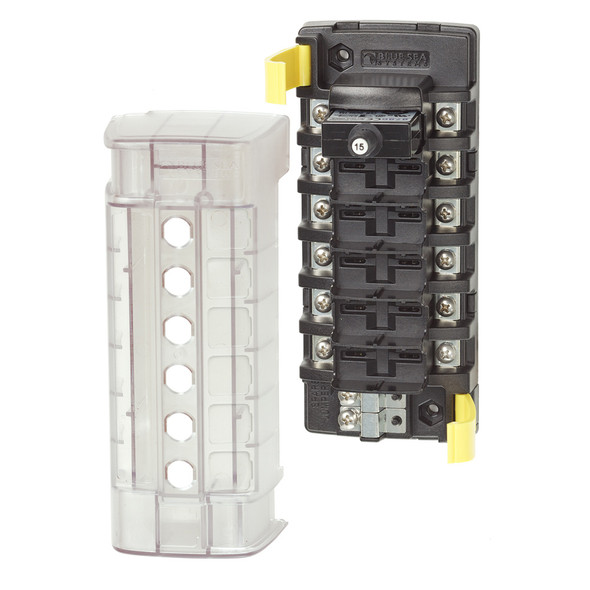 Blue Sea Systems 5050 ST CLB Circuit Breaker Block - 6-Position Distribution Panel