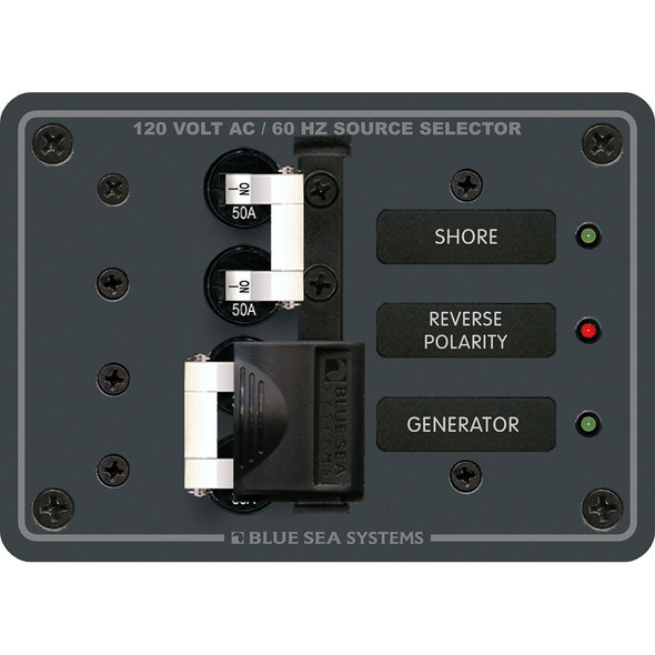 Blue Sea Systems 8061 AC Toggle Source Selector 120V AC, 50 Amp