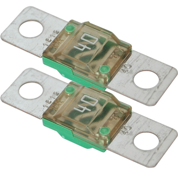 Blue Sea Systems 5251 MIDI/AMI Fuse Pair - 40 Amp, Corrosion-Resistant with Visible Blow Indicators
