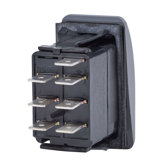 Blue Sea Systems Contura Switch DPDT Black - ON-ON (Part #8300)