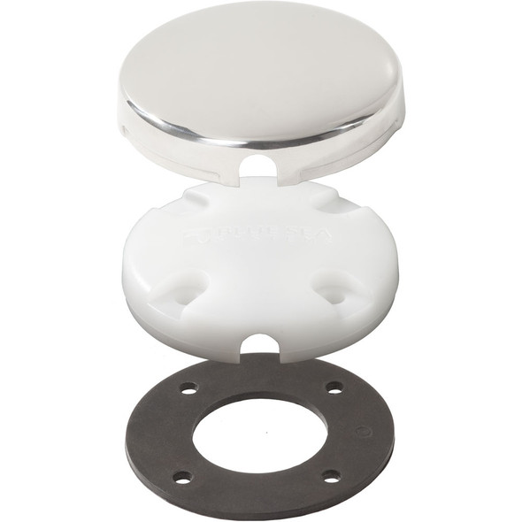 Blue Sea Systems Side Entry CableClam with Stainless Steel Dress Cap, Part 1007100
