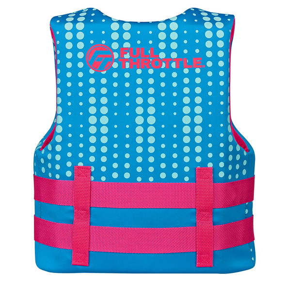 Full Throttle Youth Rapid-Dry Life Jacket in Aqua, Part Number 142100-505-002-27