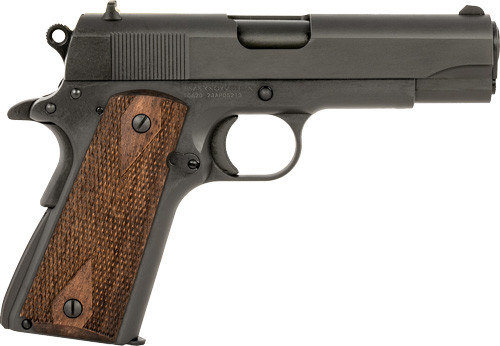 Tisas USA 1911 Tank Commander 9mm Semi-Auto Pistol with Wood Grips and Cerakote Finish