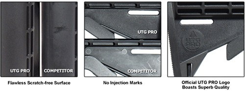 UTG AR-15 Stock Assembly with Impact-Resistant Polymer and Aircraft Aluminum Extension Tube