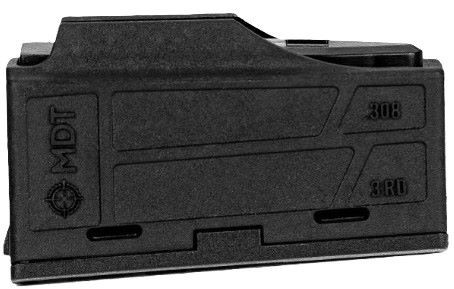 MDT Sporting Polymer Magazine for .308 Winchester, 3-Round Capacity, Black Matte Finish