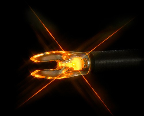 Nockturnal Lighted Nock for X, H, S & GT Arrows with Piston-Driven String Activation