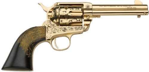 E.M.F. Keeper of the Plains .357 Magnum / .38 Special Revolver with Richly Figured Wood Grips and Bright Nickel Finish