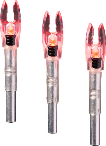 Nockturnal NT830 Shift Lighted Nocks for Compound Bows - Red, 20 Grain, Universal Fit