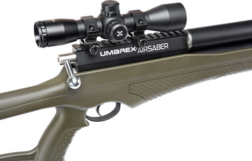 Umarex AirSaber PCP Powered Air Archery Rifle with Axeon 4x32 Scope – OD Green