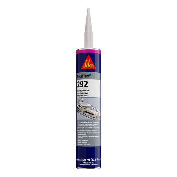 Sika Sikaflex-292 White - 10oz Tube with Nozzle for Marine and Structural Bonding
