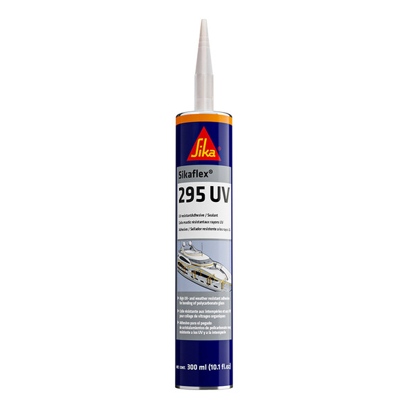 Sika Sikaflex 295 UV Black - 10oz Tube with Nozzle for Marine & Exterior Sealing