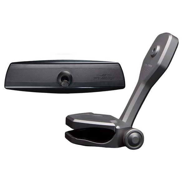 PTM Watersports Mirror and Bracket Kit with VR-140 PRO Mirror & ZXR-361 Mount (Titanium Grey)