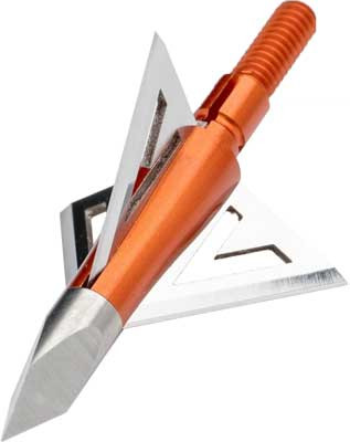 Wasp Archery Products Havalon HV Fixed Broadhead, 1 3/16" Cut, 100 Grain, Aluminum, Orange