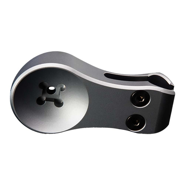 PTM Watersports RTS-100 Adapter - Titanium Grey for Rod-to-Scoop Mounts
