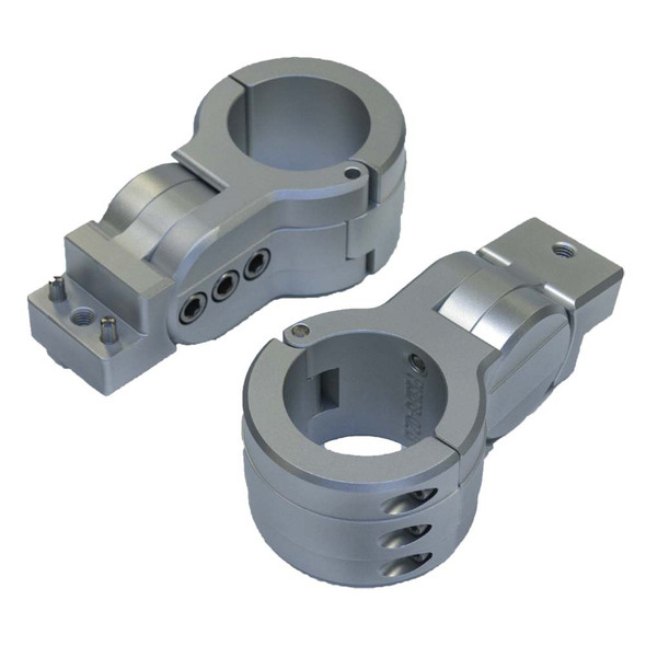 PTM Watersports Board Rack Mounts - 2.38-inch Pipe Clamp in Titanium Grey