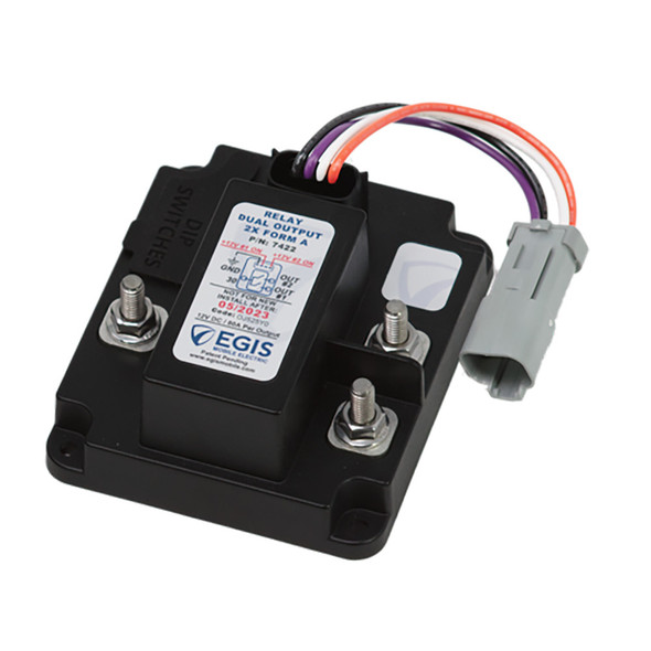 Egis Mobile Electric TH3 Dual Relay 2 x 80A - 12V for Vehicle Electrical Systems