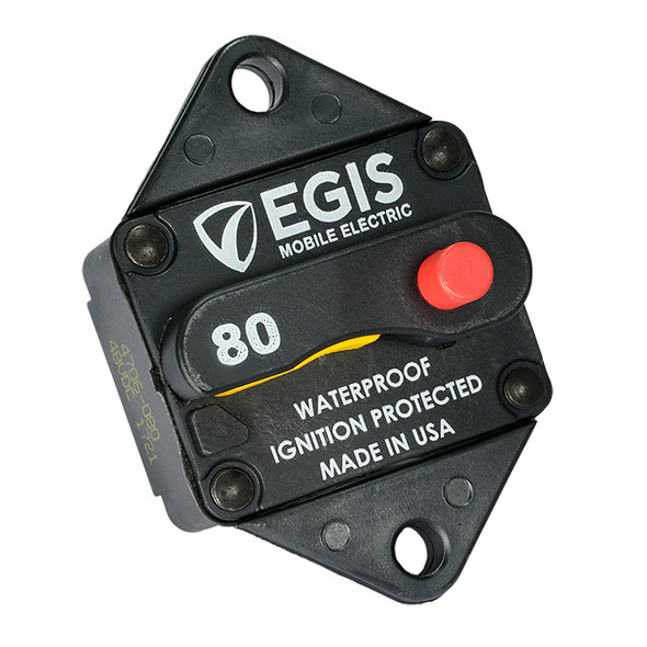 Egis Mobile Electric 80A Circuit Breaker - 85 Series Panel Mount for Reliable Circuit Protection