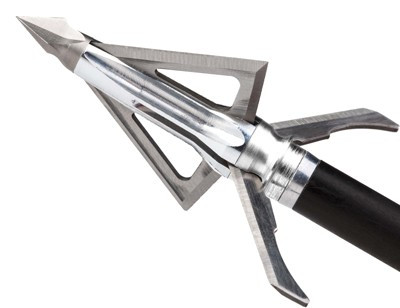 Grim Reaper Hybrid Broadheads with 100 Grain, 4-Blade V-Notch Chisel Tip * Pack of 3