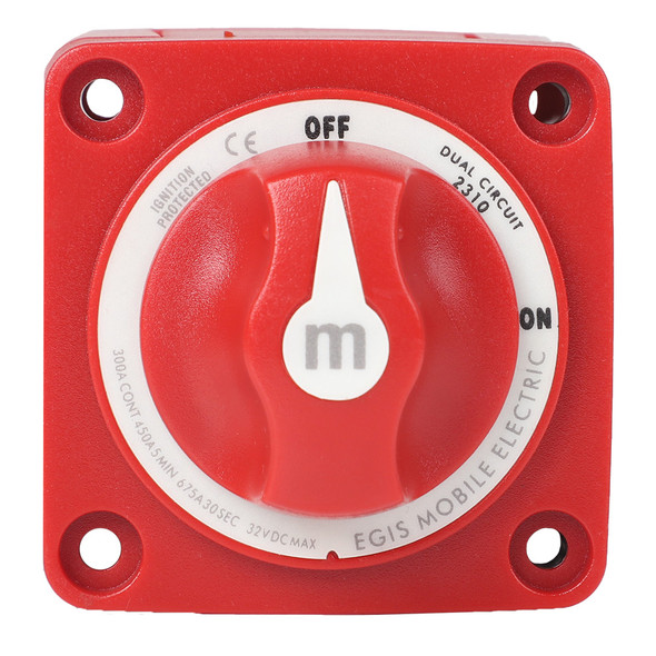 Egis Mobile Electric M-Series 300A Dual Circuit Battery Switch Off/On