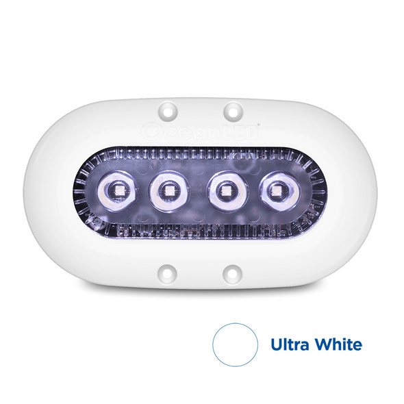 OceanLED X-Series X4 White LED Boat Light - Compact, Bright, Fish-Attracting Marine Lighting