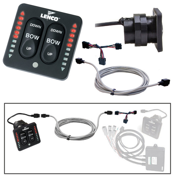 Lenco Marine Flybridge LED Kit with Key Pad and Y-Connector for Two-Piece Tactile Switch - 10 Feet