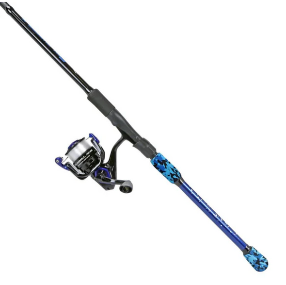 Okuma Fishing Tackle FNX-902MH-60BL 9' 2-Piece Medium-Heavy Casting Fishing Rod in Blue