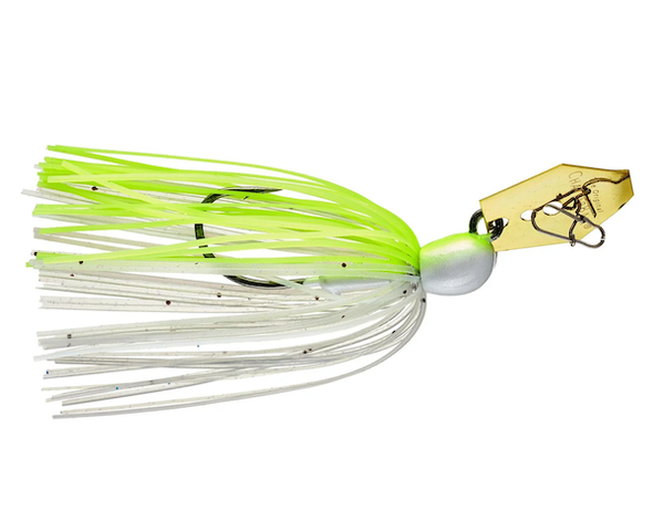 Z-Man Fishing Products C-Bait Micro Max Chatterbait in Chartreuse/White, 1/4 oz