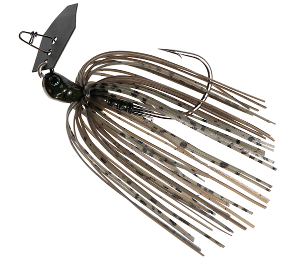 Z-Man ChatterBait JackHammer BabyJACK 1/4 oz Green Pumpkin Shad – Versatile Chatterbait for Freshwater and Saltwater Fishing