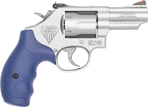 Smith & Wesson Model 66 Engraved Stainless Revolver - 357 Magnum / 38 Special, 2.75-inch Barrel
