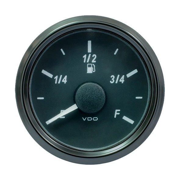 VDO SingleViu 52mm Fuel Level Gauge - E/F Scale - 0-180 Ohm Part A2C3833120030