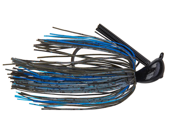 War Eagle Spinner Baits WE58JJ100 Jiu Jigs 5/8-Inch Black Blue Shine
