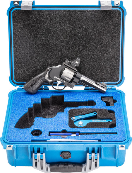 Smith & Wesson 327 Performance Center WR 9mm Luger Revolver with Adjustable Sights and Blue Pelican Case