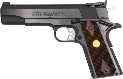 Colt Gold Cup National Match 9mm Luger Semi-Auto Pistol with 5-Inch Barrel