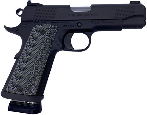 Colt Custom Carry Commander 9mm Luger Semi-Auto Pistol with G10 Grip and Fixed Sights