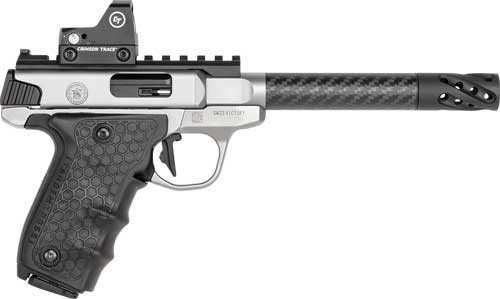 Smith & Wesson SW22 PC Victory Target Semi-Auto Rimfire Pistol with Crimson Trace Red Dot Sight and Tandemkross HiveGrips