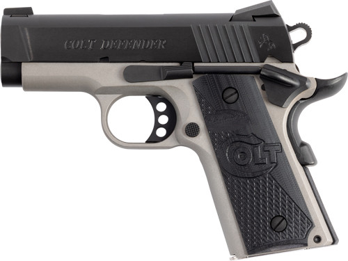 Colt Defender 45 ACP Semi-Auto Pistol with Cerakote Blued Finish and 3-Inch Barrel
