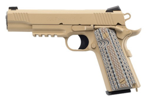 Colt M45A1 Government 45 ACP 5-inch Semi-Auto Pistol with Desert Tan Cerakote Finish
