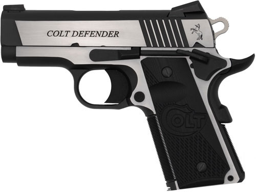 Colt Combat Elite Defender 9mm Semi-Auto Pistol with 3-Inch Barrel and Bi-Tone Finish