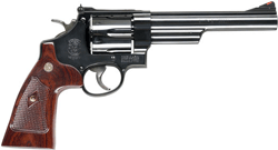 Smith & Wesson Model 29 .44 Magnum Revolver with 6.5-Inch Barrel and Wooden Display Case