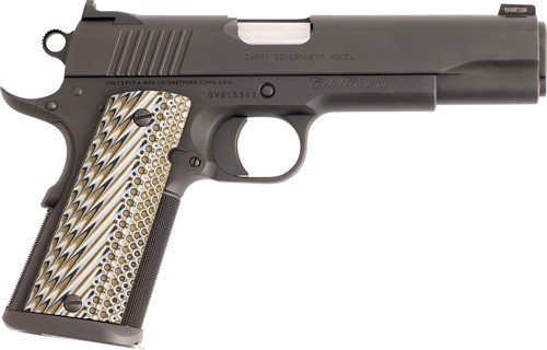 Colt Custom Carry Government 9mm Luger Semi-Auto Pistol with G10 Grip and 5-inch Barrel