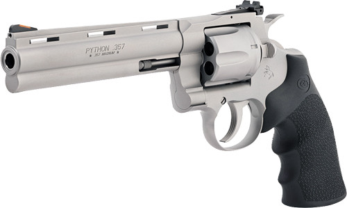 Colt Python .357 Magnum 6-inch Revolver with Adjustable Sights and Rubber Grips