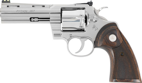 Colt Python .357 Magnum Revolver with 4.25-Inch Stainless Barrel and Adjustable Sights